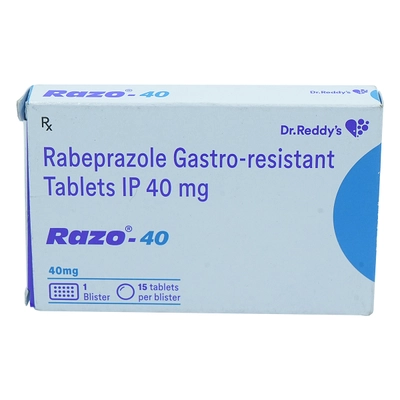 Razo-40 Tablet 15's, Pack of 15 TabletS