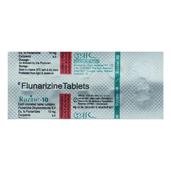 Razine-10 Tablet 10's, Pack of 10 TabletS