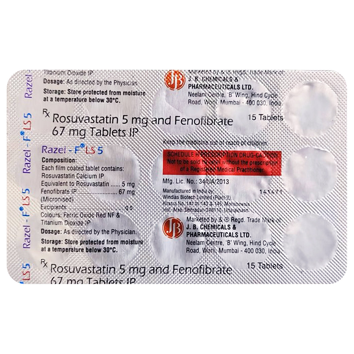 Razel-F LS 5 Tablet 15's, Pack of 15 Razel-F LS 5 Tablet 15's, Pack of 15
