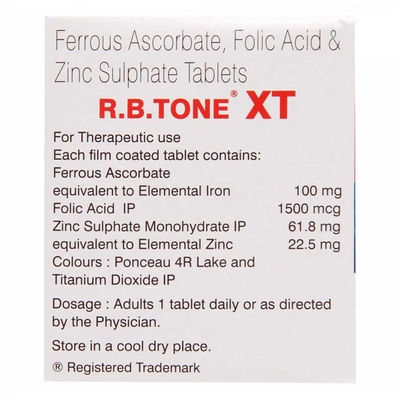 R B Tone XT Tablet 10's, Pack of 10 TABLETS