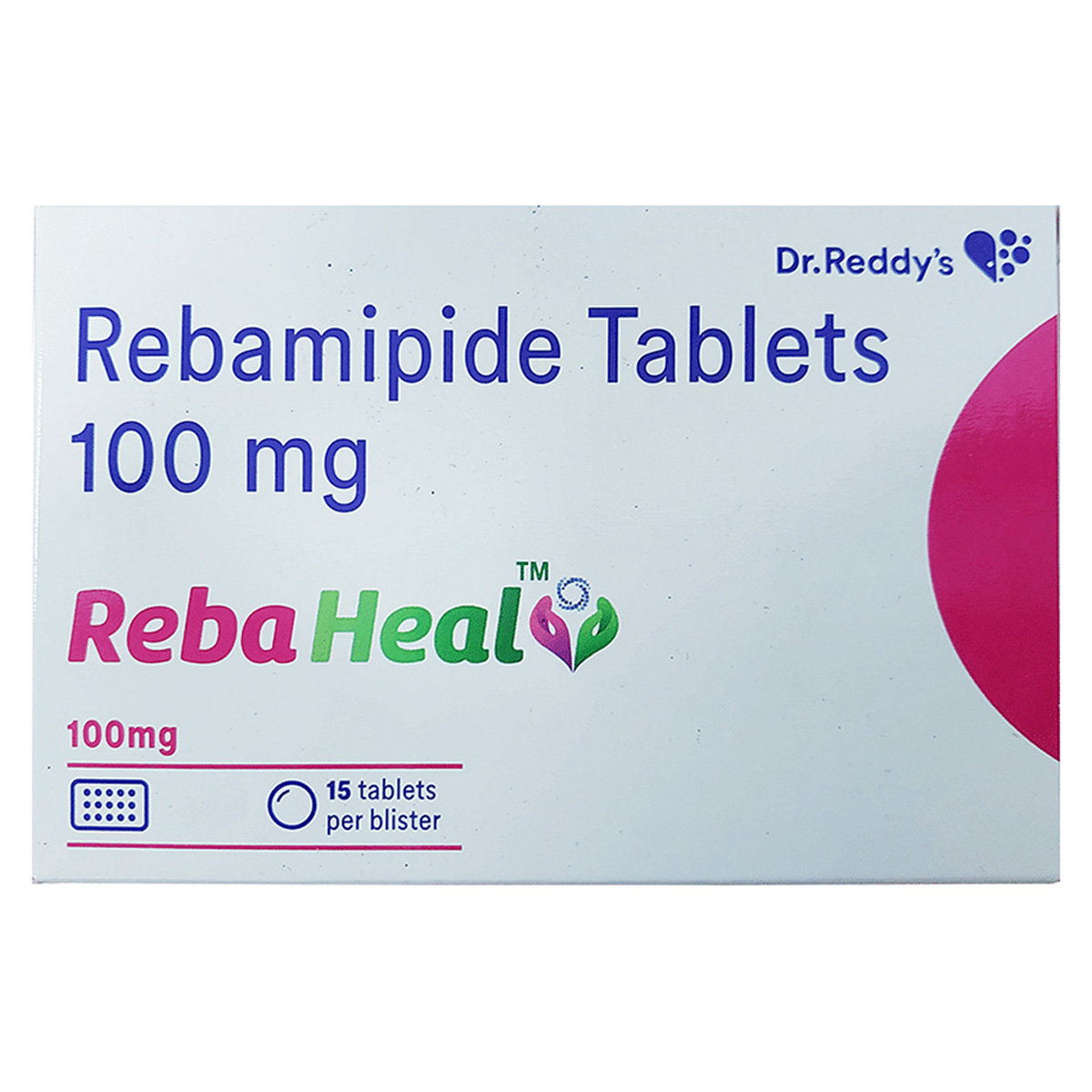 Rebaheal 100 mg Tablet 15's, Pack of 15 TABLETS Rebaheal 100 mg Tablet 15's, Pack of 15 TABLETS
