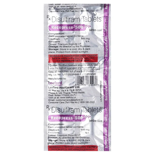 Recopress 500 mg Tablet 6's, Pack of 6 TabletS