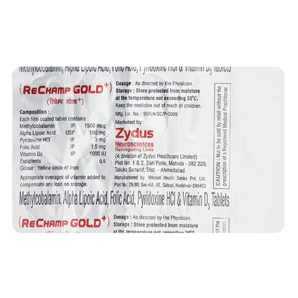 Rechamp Gold Plus Tablet 10's