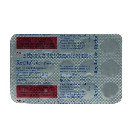 Recita Lite Tablet 15's