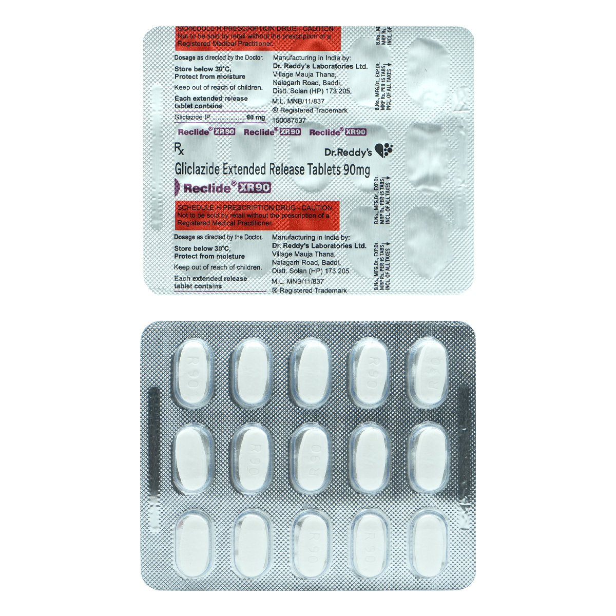 Reclide XR 90 Tablet 15's, Pack of 15 TABLETS Reclide XR 90 Tablet 15's, Pack of 15 TABLETS