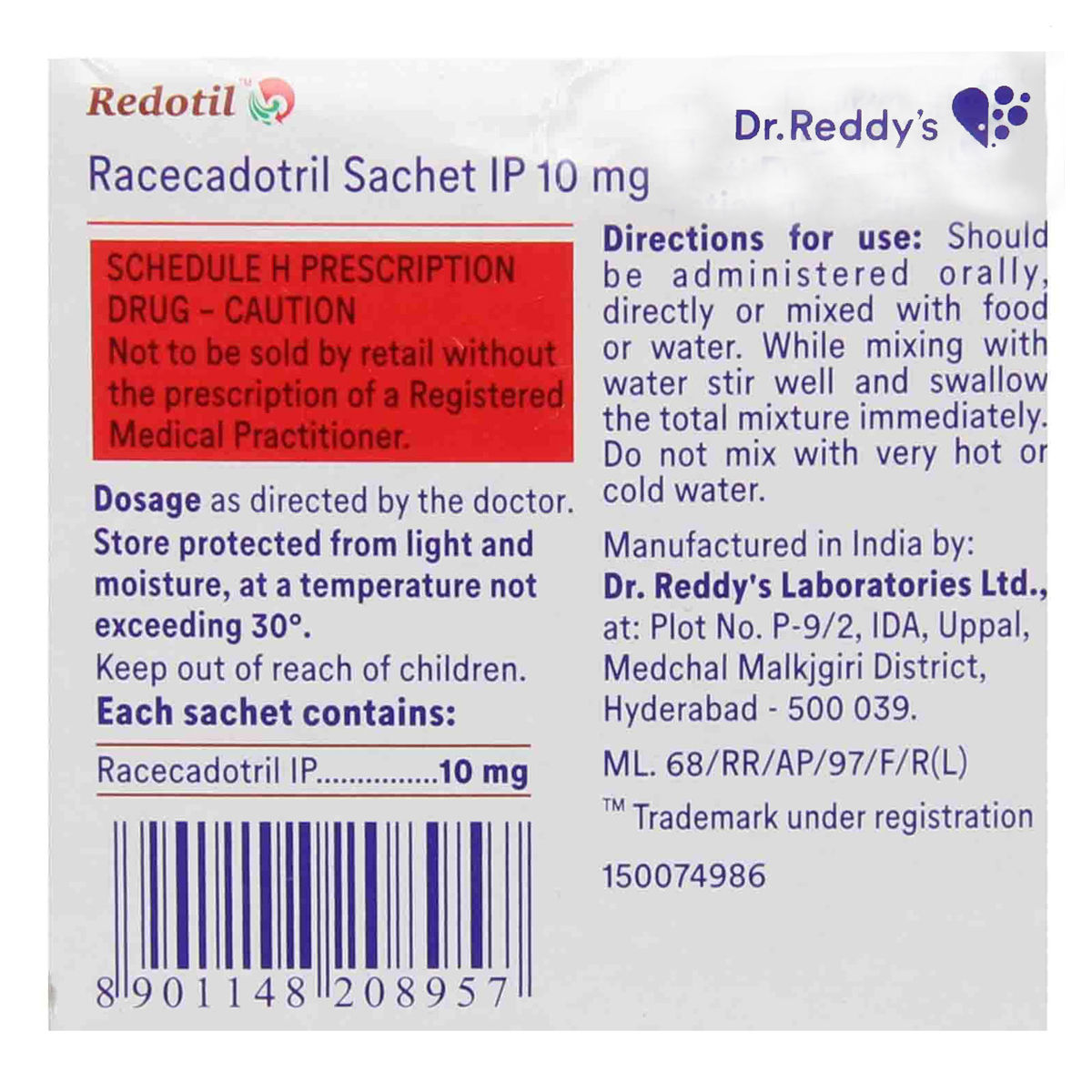 Redotil Sachet Gm Price Uses Side Effects Composition Apollo