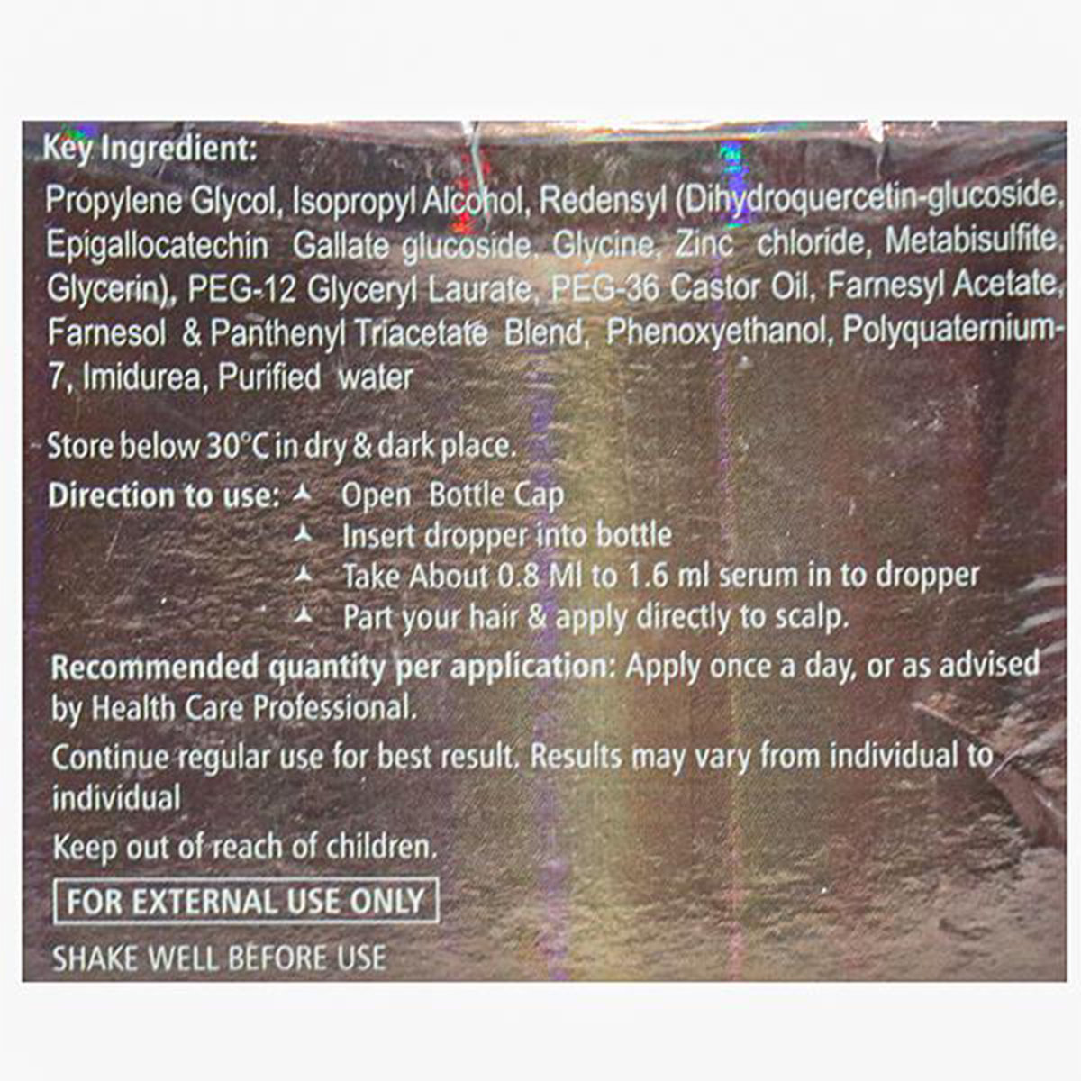 Redenser Serum 60 ml, Pack of 1 Redenser Serum 60 ml, Pack of 1