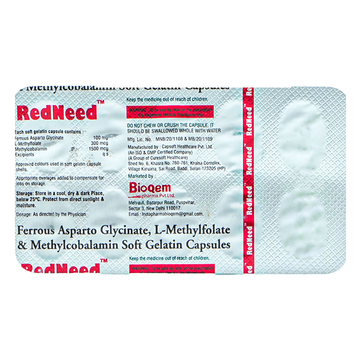 Buy Redneed Softgel Capsule 10's Online