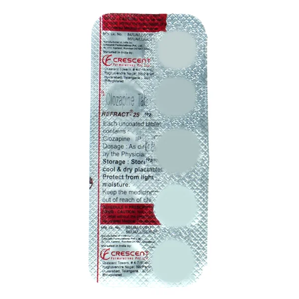 REFRACT 25MG TABLET, Pack of 10 TABLETS