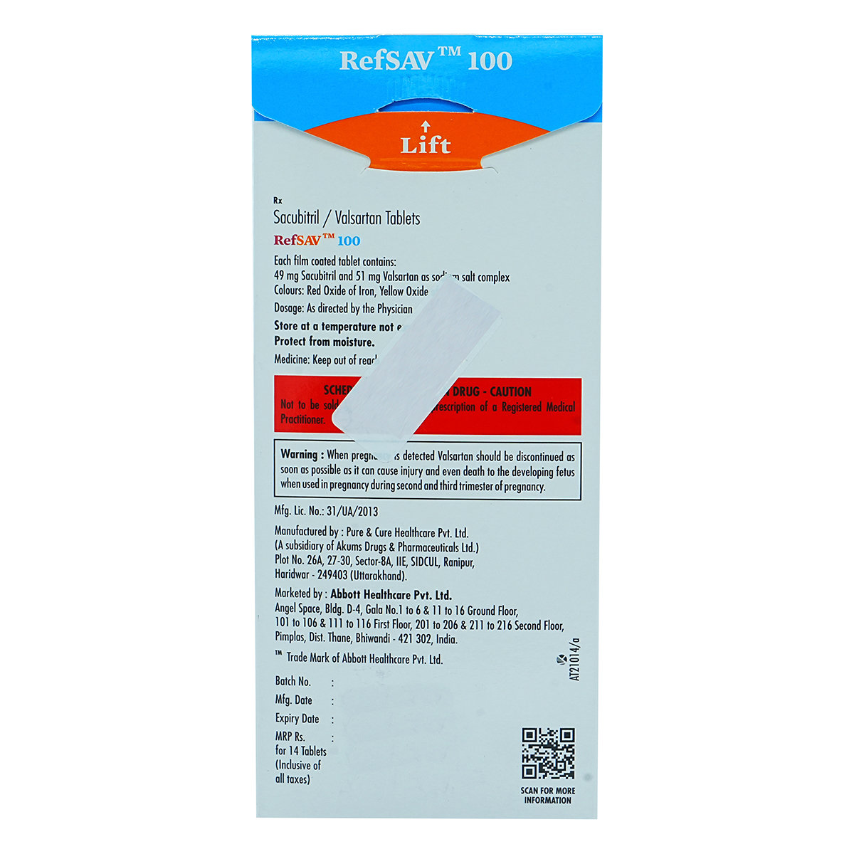 Refsav 100 Tablet 14's, Pack of 14 Refsav 100 Tablet 14's, Pack of 14
