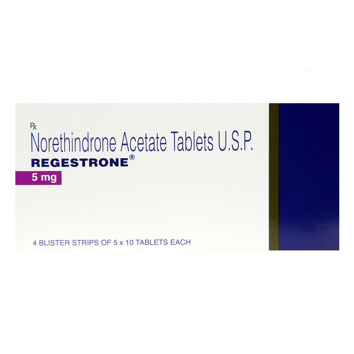 Regestrone 5 mg Tablet 10's, Pack of 10 TABLETS Regestrone 5 mg Tablet 10's, Pack of 10 TABLETS
