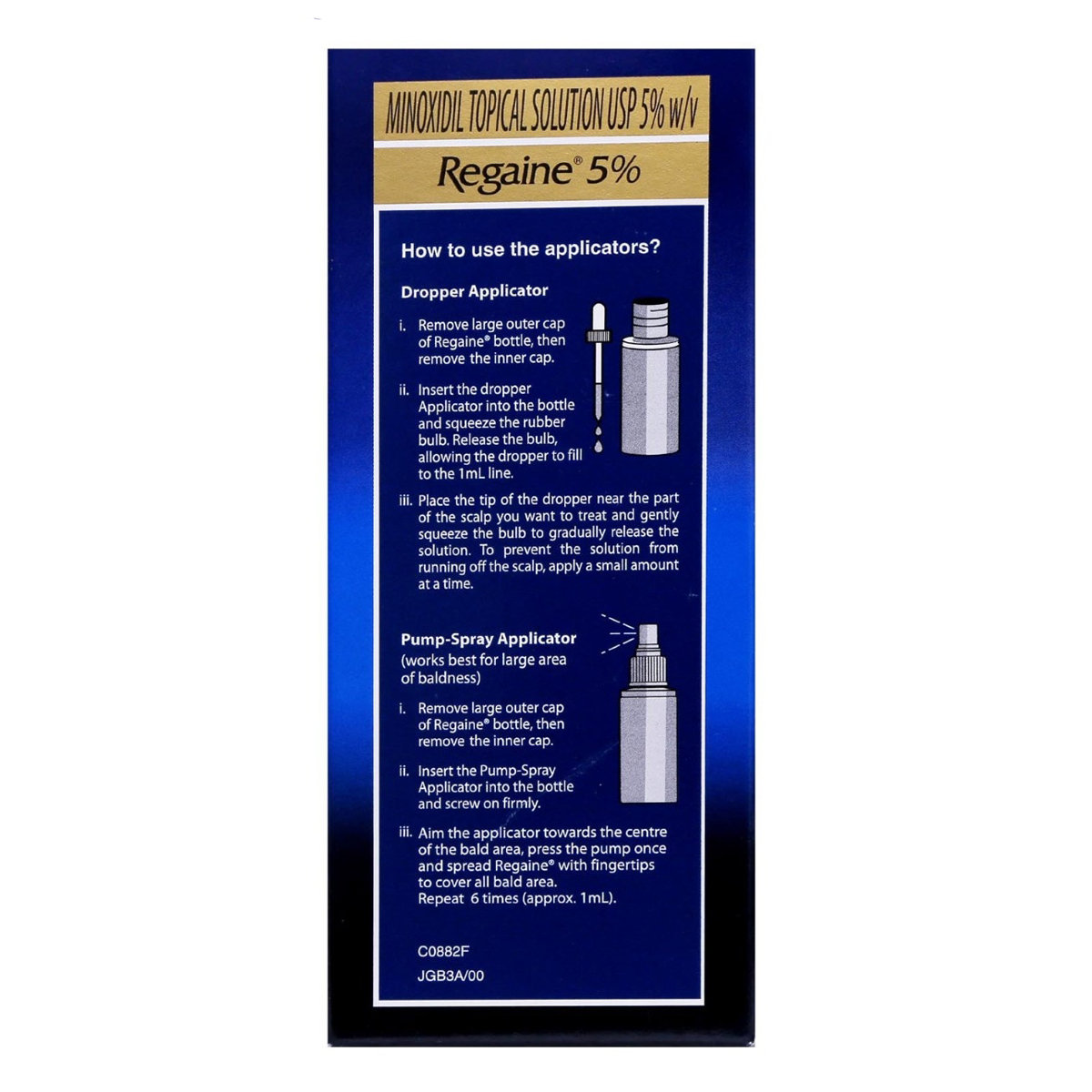 Regaine 5% Solution, 60 ml, Pack of 1 SOLUTION Regaine 5% Solution, 60 ml, Pack of 1 SOLUTION