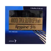 Regaine 5% Topical Solution 3 x 60 ml, Pack of 1 Solution