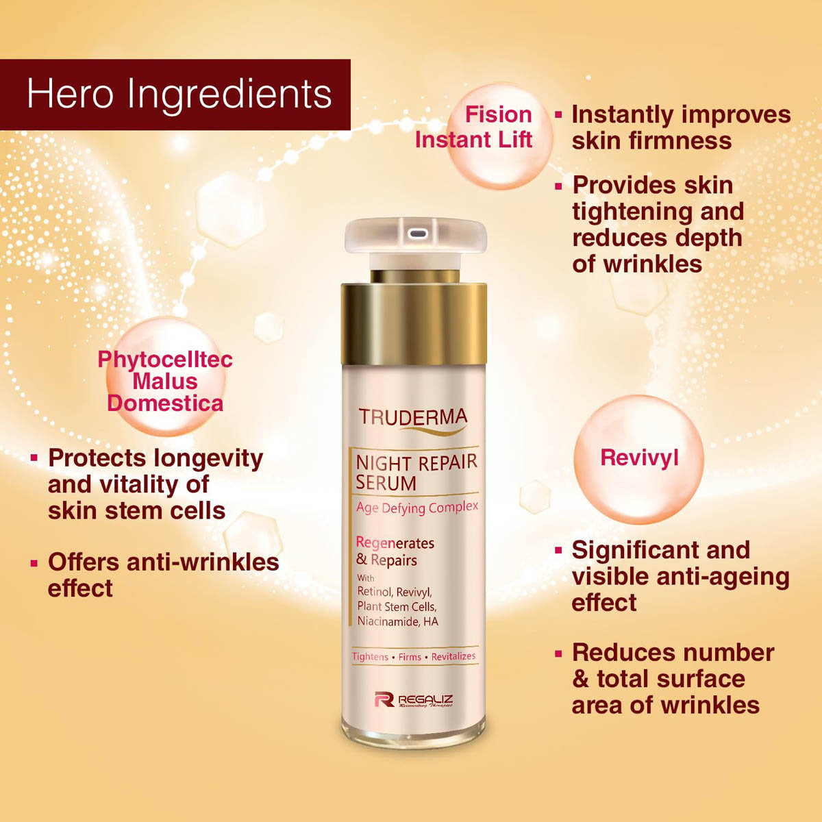 Regen Night Repair Serum 30 ml, Pack of 1 Regen Night Repair Serum 30 ml, Pack of 1