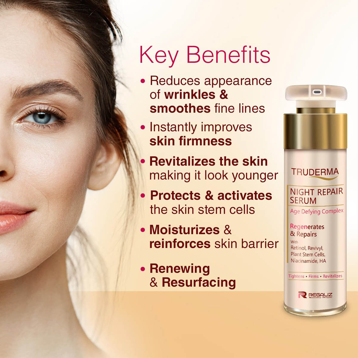 Regen Night Repair Serum 30 ml, Pack of 1 Regen Night Repair Serum 30 ml, Pack of 1