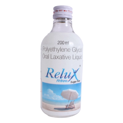 Relux Sugar Free Oral Laxative Liquid 200 ml, Pack of 1 Syrup