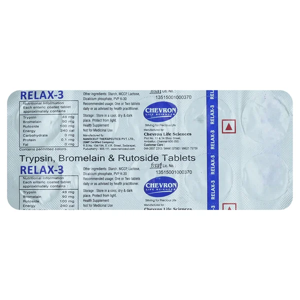 Relax-3 Tablet 10's