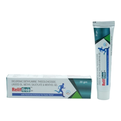 Relif Free Gel 30 gm, Pack of 1 GEL