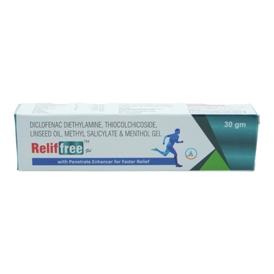 Relif Free Gel 30 gm, Pack of 1 GEL