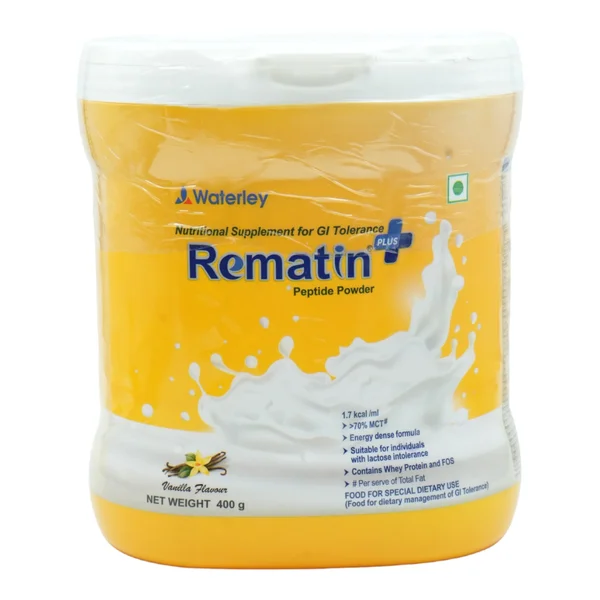 Rematin Plus Vanilla Flavour Peptide Powder 400 gm