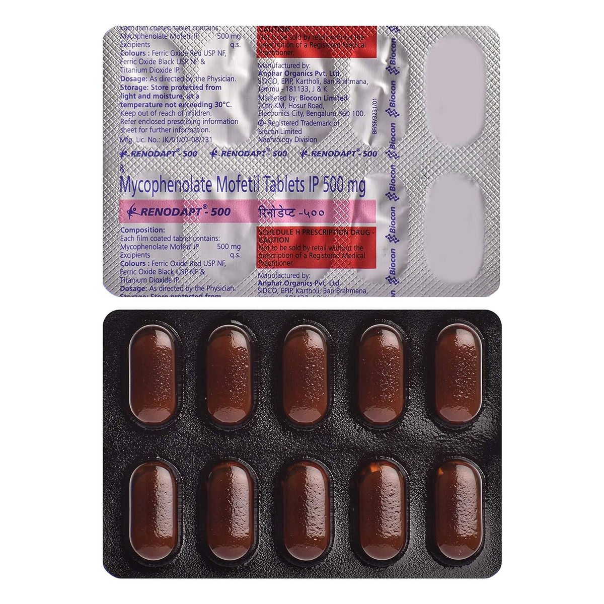 Buy Renodapt-500 Tablet 10's Online