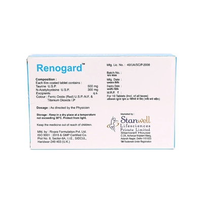 Renogard Tablet 10's, Pack of 10 TABLETS