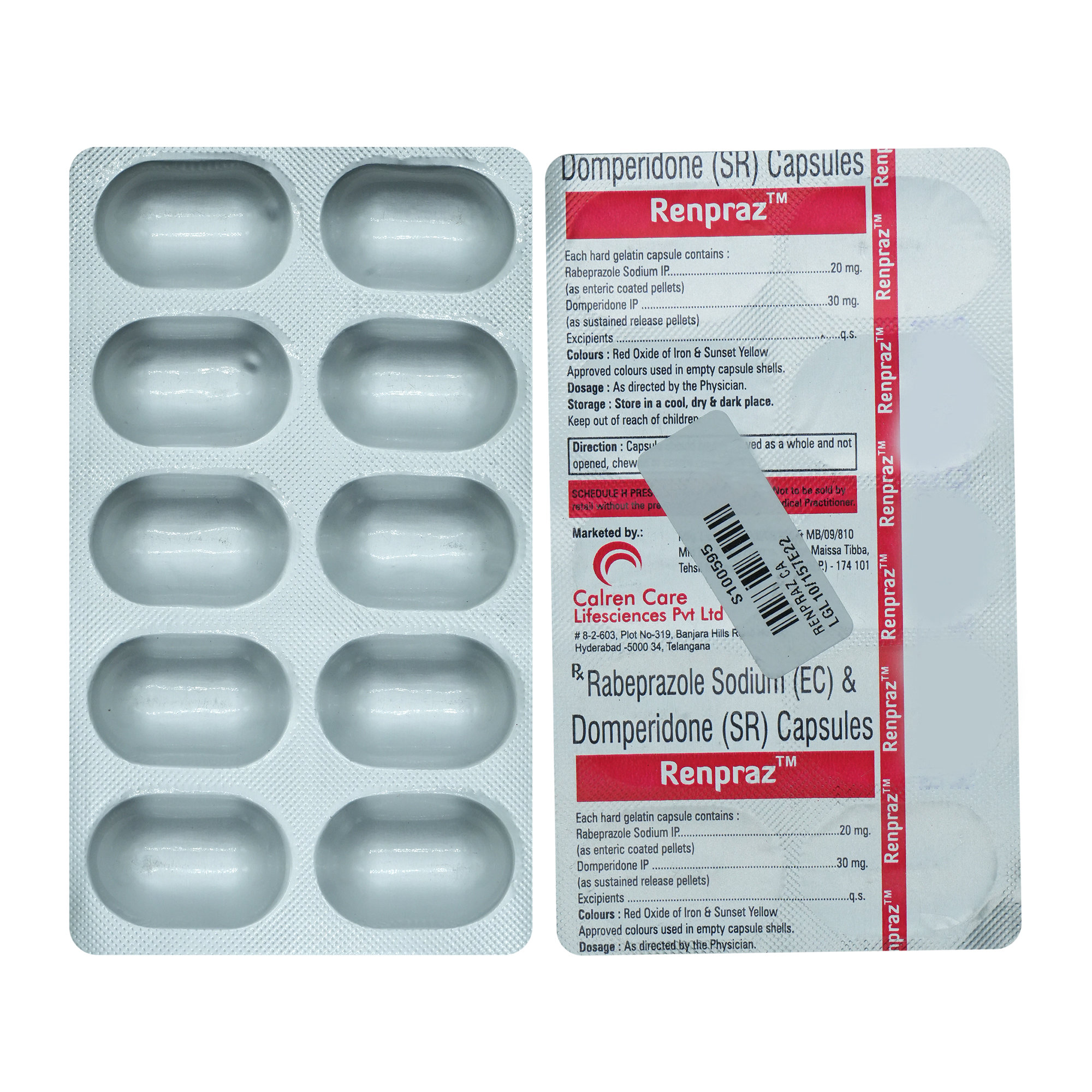 Renpraz Capsule 10's, Pack of 10 CapsuleS Renpraz Capsule 10's, Pack of 10 CapsuleS