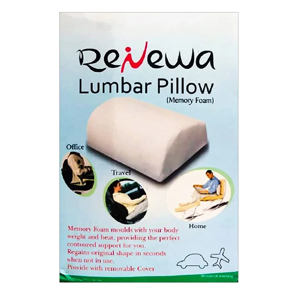 Renewa Memory Foam Lumbar Pillow Universal, 1 Count