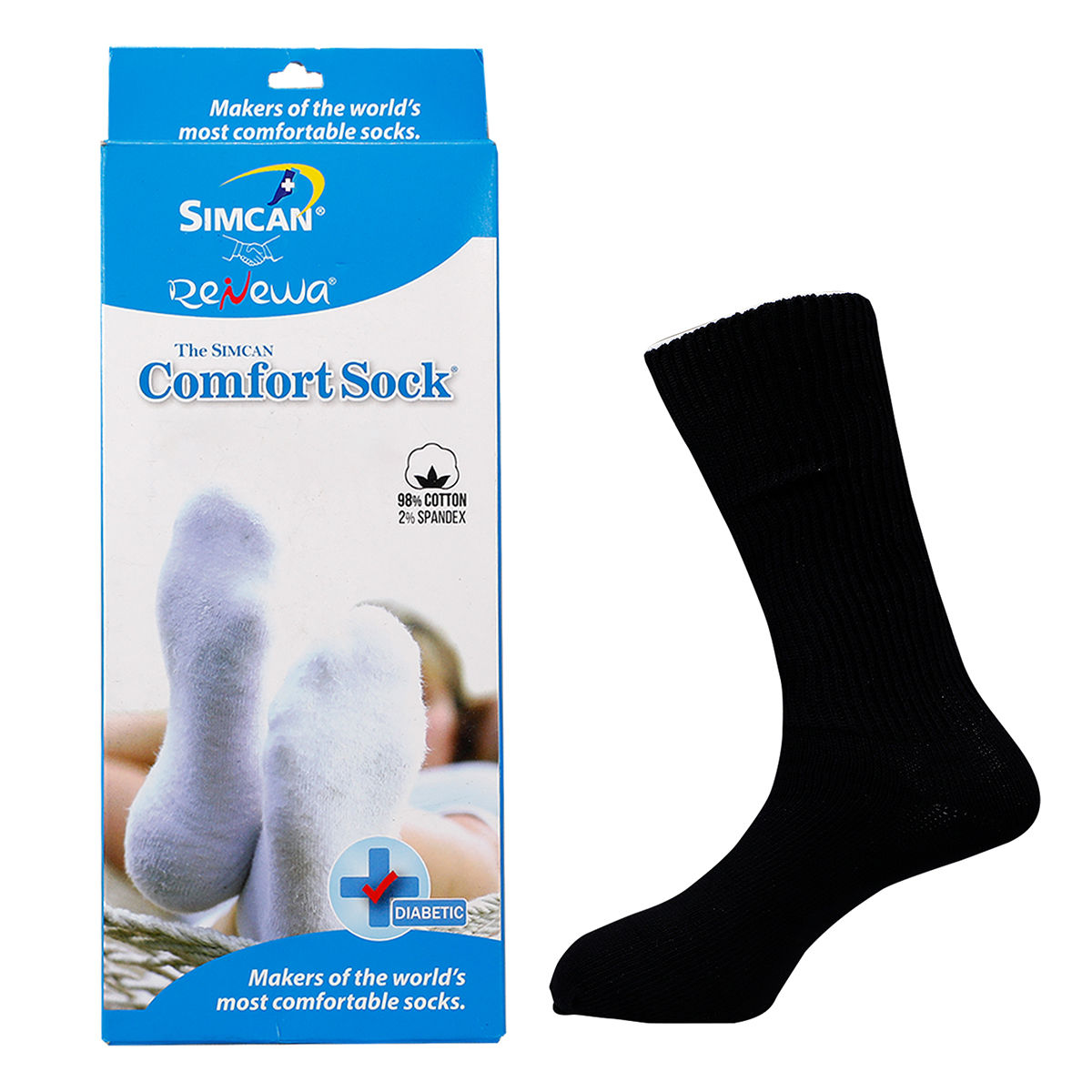 Buy Renewa Simcan Comfort Socks Large, 1 Pair Online