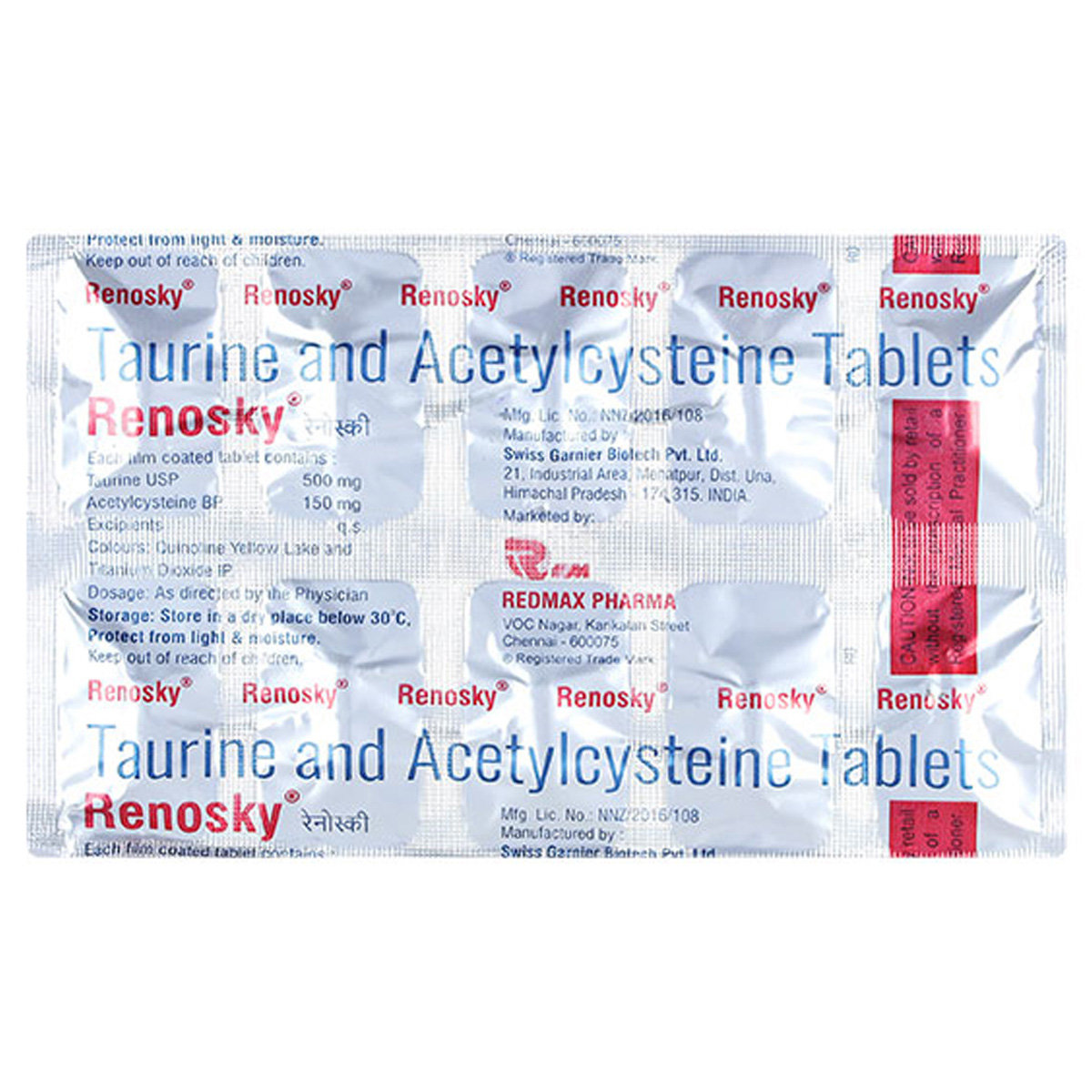 Renosky Tablet 10's Renosky Tablet 10's
