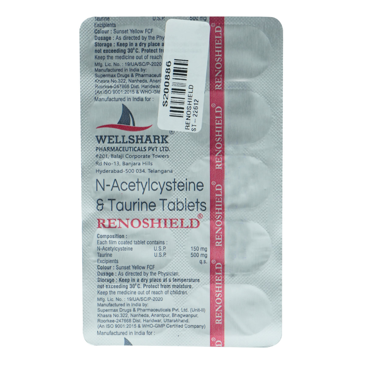 Renoshield Tablet 10's, Pack of 10 Renoshield Tablet 10's, Pack of 10