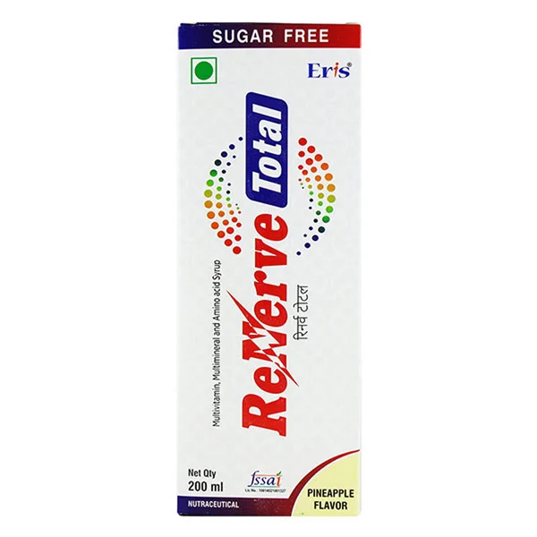 Renerve Total Sugar Free Pineapple Syrup 200 ml