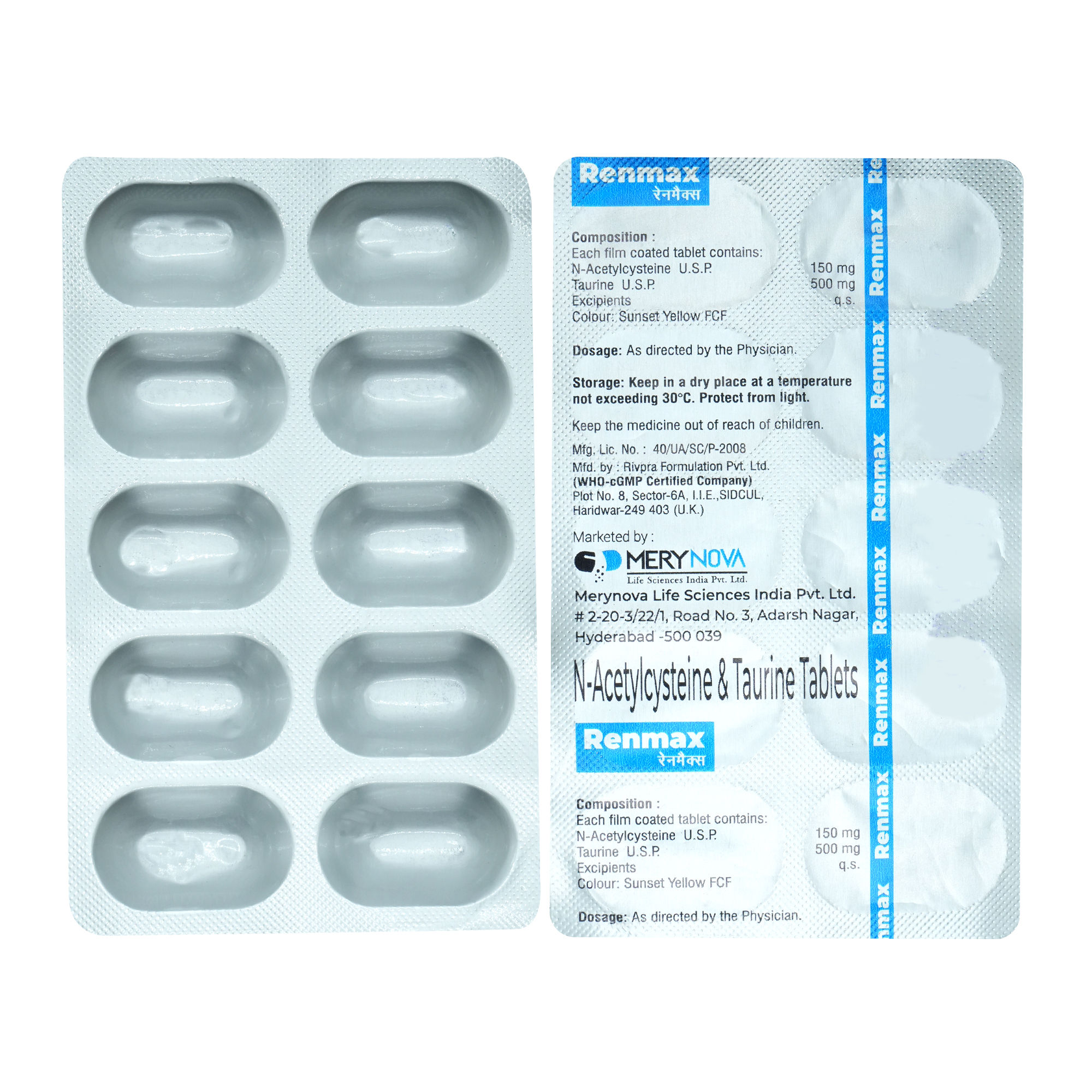 Buy Renmax Tablet 10's Online