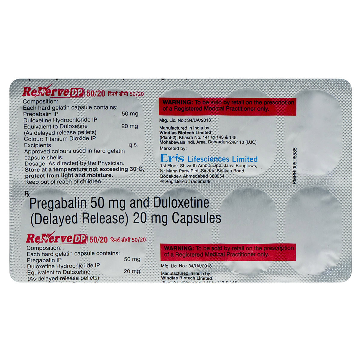 Renerve DP 50/20 Capsule 10's, Pack of 10 Renerve DP 50/20 Capsule 10's, Pack of 10