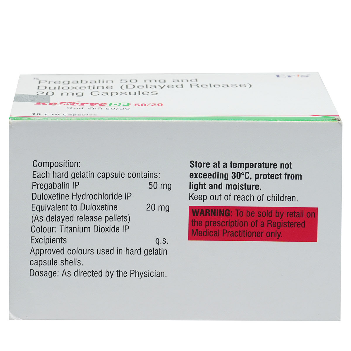 Renerve DP 50/20 Capsule 10's, Pack of 10 Renerve DP 50/20 Capsule 10's, Pack of 10