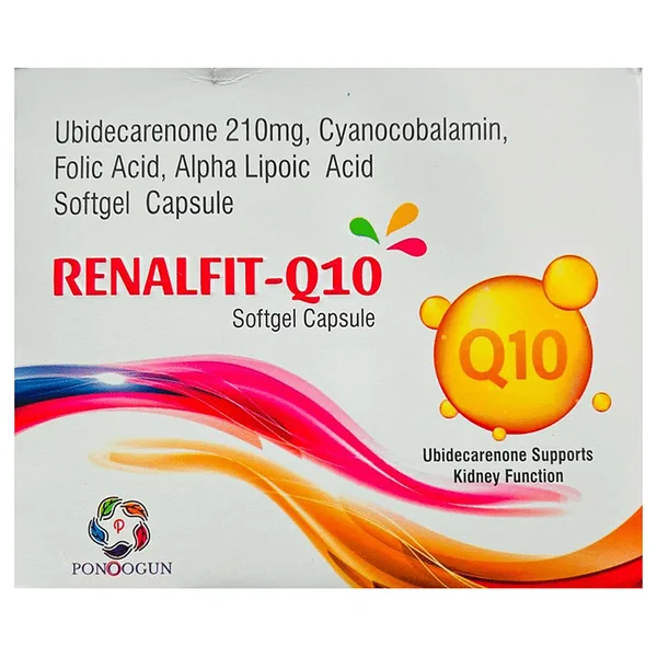 Renalfit-Q10 Softgel Capsule 10's, Pack of 10 SoftgelsS