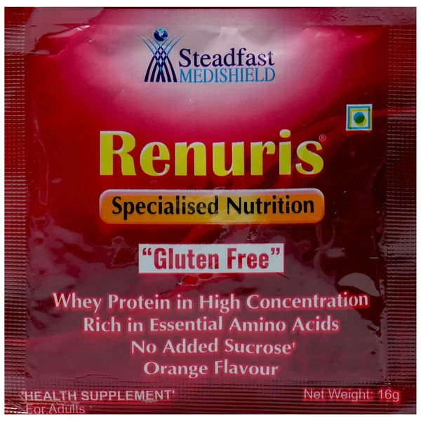 Renuris Orange Flavour Adults Sachet 16 gm