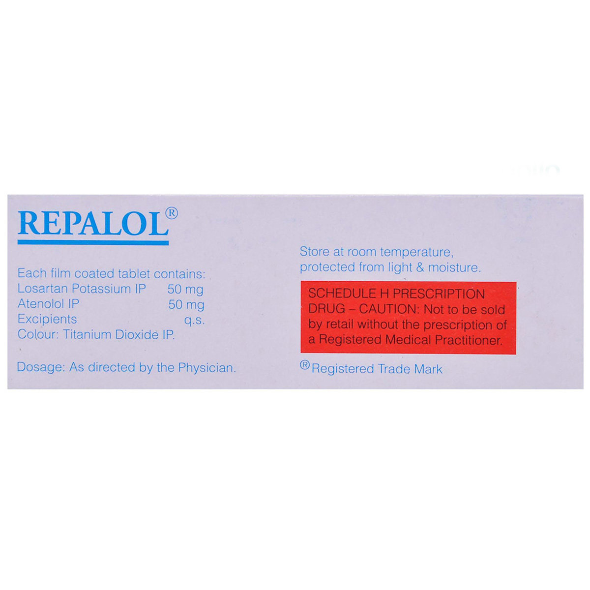 Repalol Tablet 10's, Pack of 10 TabletS Repalol Tablet 10's, Pack of 10 TabletS