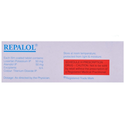 Repalol Tablet 10's, Pack of 10 TabletS