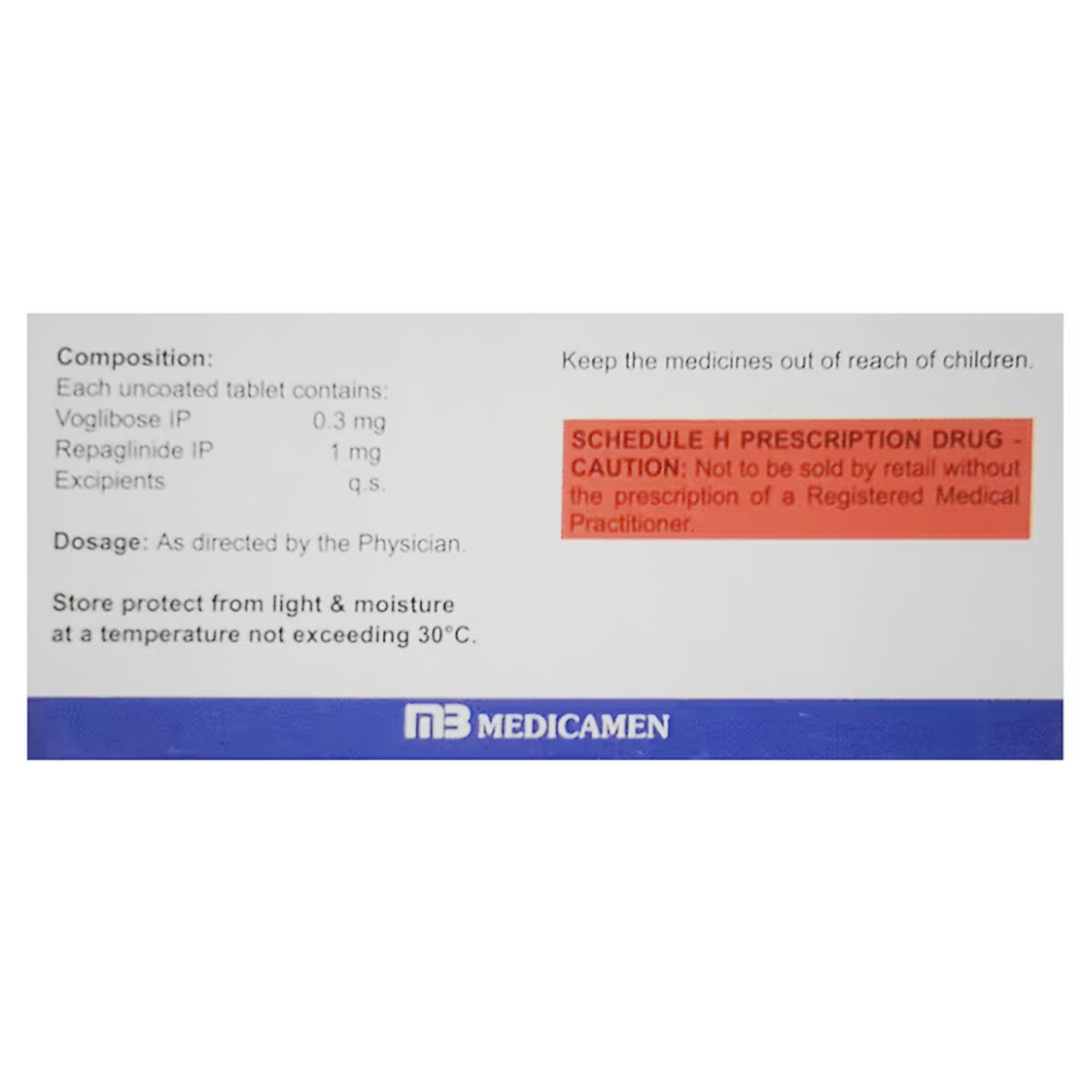 Repvog 0.3/1 Tablet 10's, Pack of 10 Repvog 0.3/1 Tablet 10's, Pack of 10