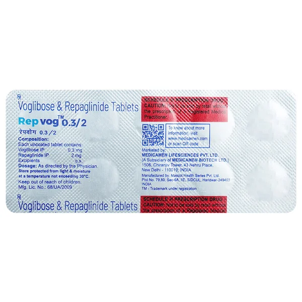 Repvog 0.3/2 Tablet 10's