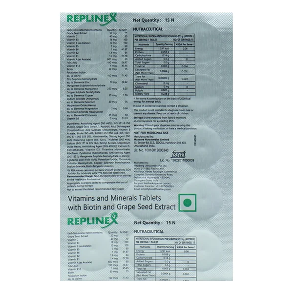 Replinex Tablet 15's