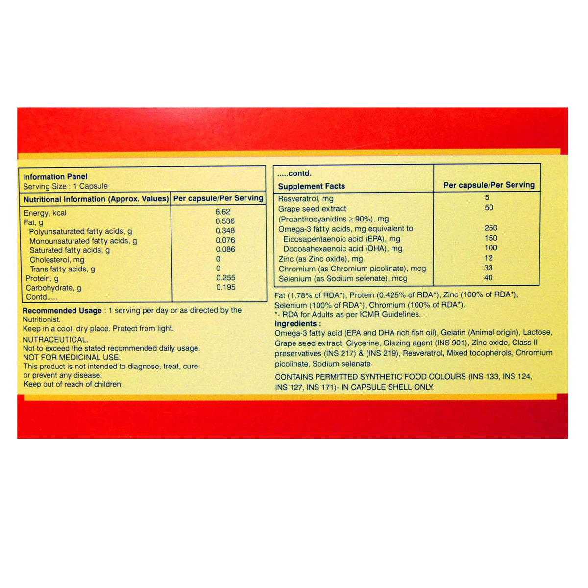 Resvita Capsule 10's, Pack of 10 Resvita Capsule 10's, Pack of 10