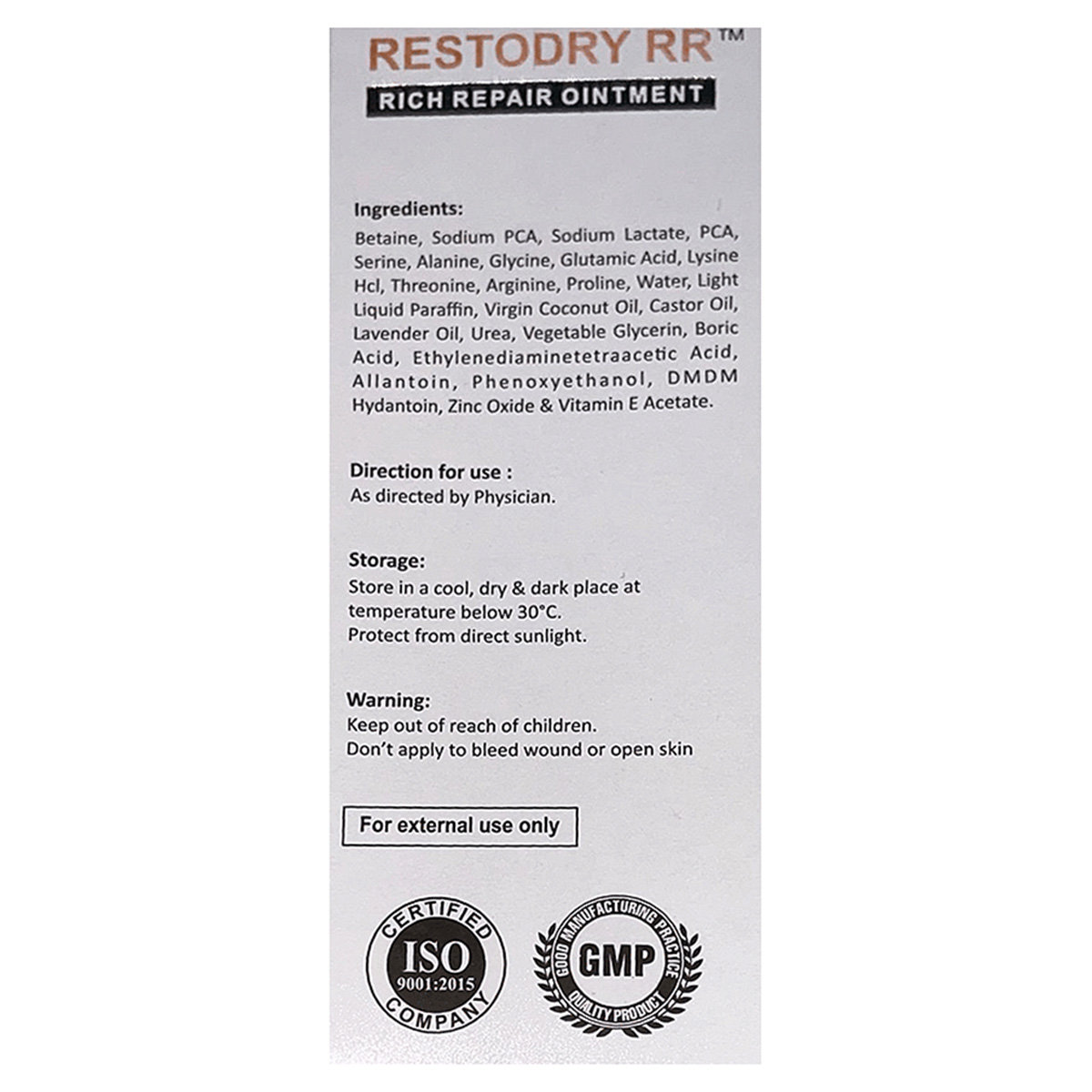 Restodry RR Ph 5.5 Ointment 50 gm, Pack of 1 Restodry RR Ph 5.5 Ointment 50 gm, Pack of 1