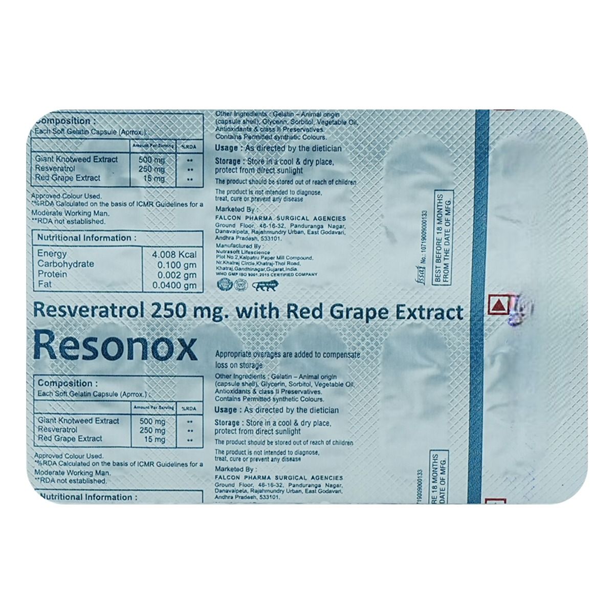 Buy Resonox Softgel Capsule 10's Online