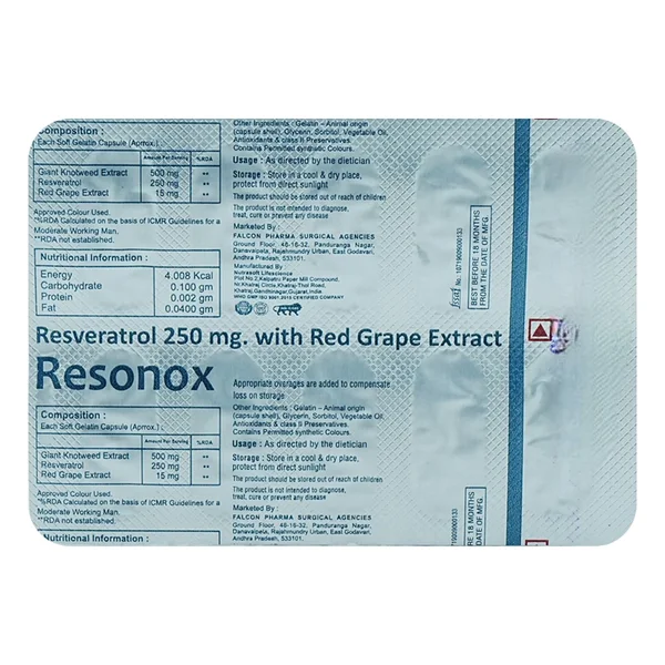 Resonox Softgel Capsule 10's, Pack of 10 SoftgelsS