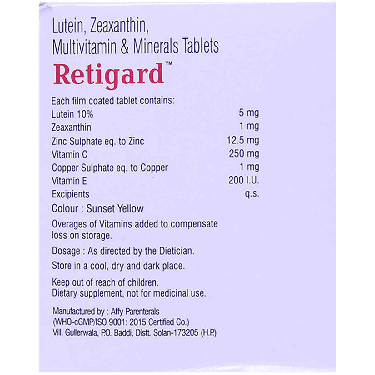 Retigard Tablet 10's, Pack of 10 Retigard Tablet 10's, Pack of 10