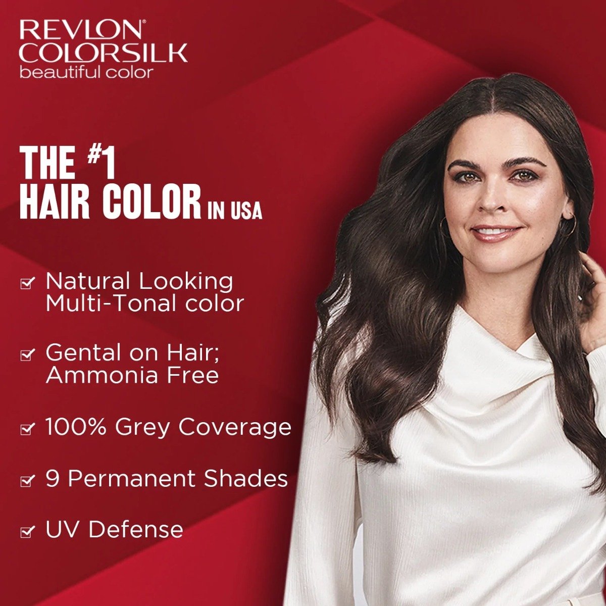 Revlon Colorsilk 2N Dark Brown Black Hair Color, 1 Kit, Pack of 1 Revlon Colorsilk 2N Dark Brown Black Hair Color, 1 Kit, Pack of 1