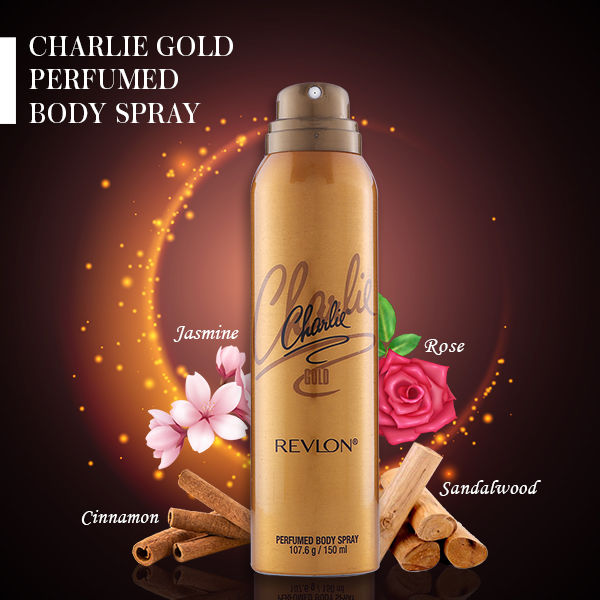 Revlon Charlie Gold Perfumed Body Spray, 150 ml, Pack of 1 Revlon Charlie Gold Perfumed Body Spray, 150 ml, Pack of 1