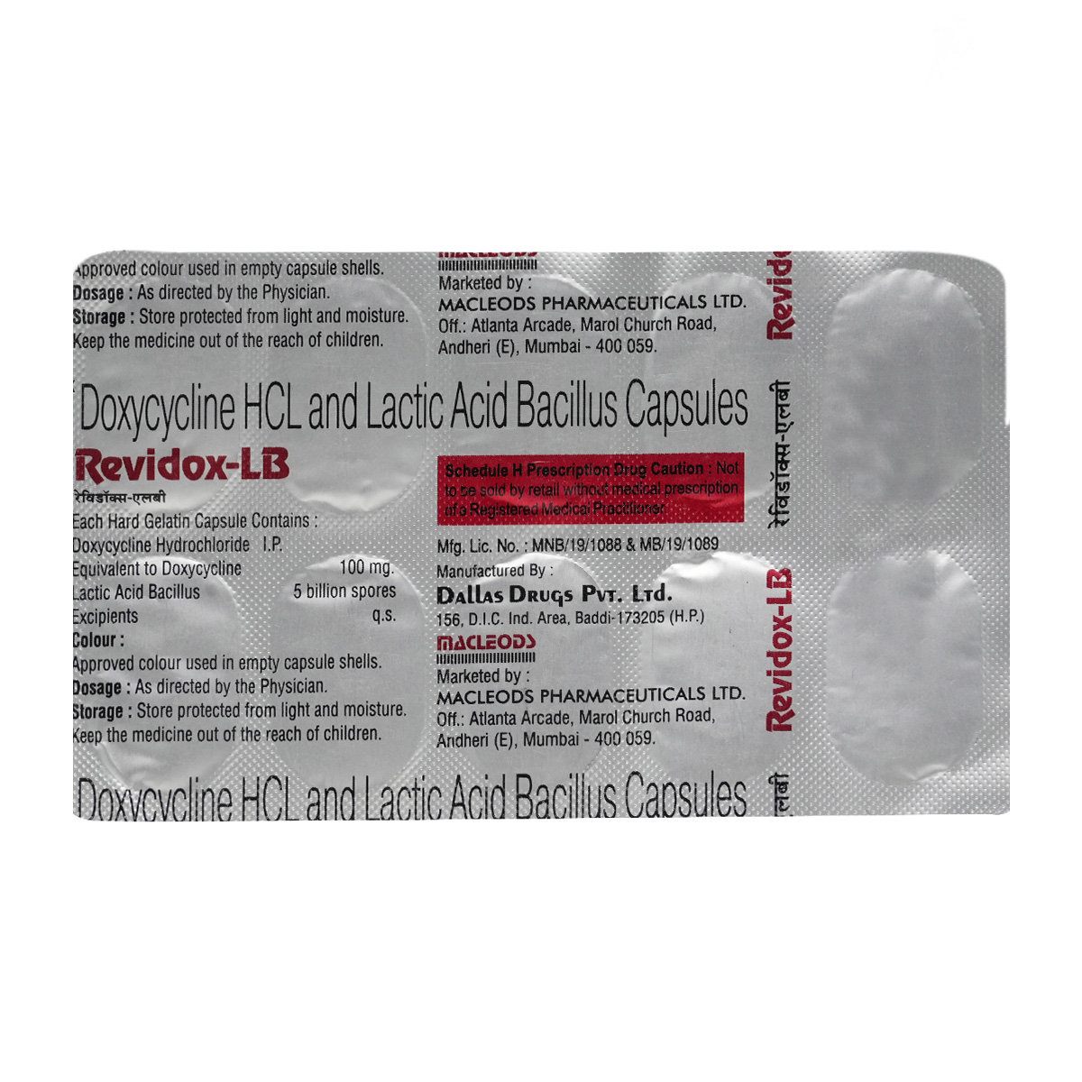 Revidox-LB Capsule 10's, Pack of 10 CAPSULES Revidox-LB Capsule 10's, Pack of 10 CAPSULES